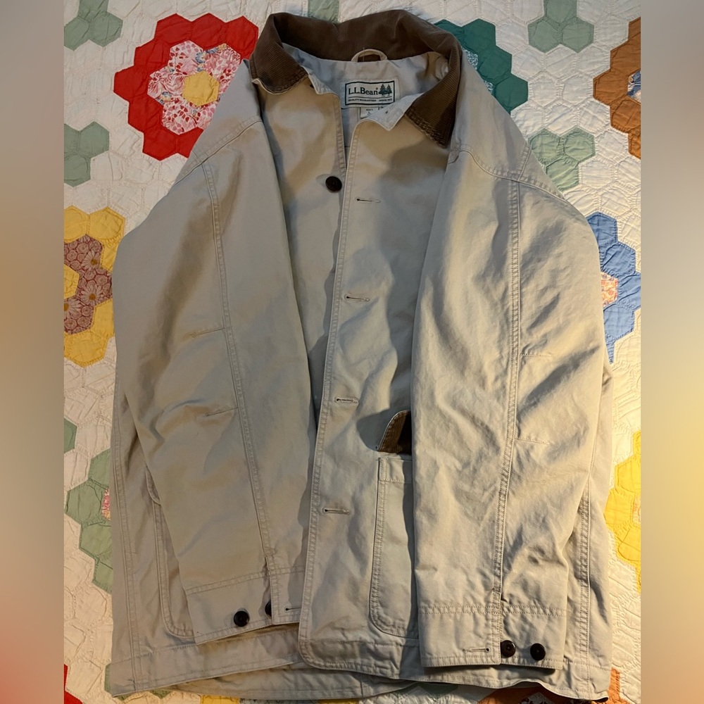LL Bean lightweight barn coat L